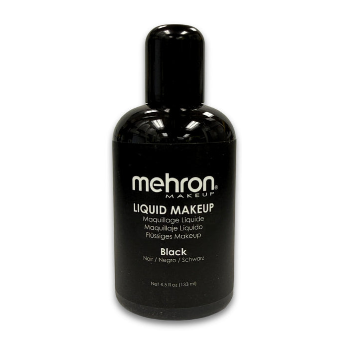 Mehron Water Based Liquid Makeup - Black - 4.5 oz