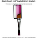 Blazin Face Painting Brush by Marcela Bustamante - 2/3" Angled (Short Shader)