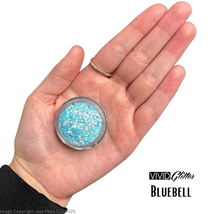 VIVID Glitter |  GLEAM Glitter Cream | Small Pastel Glow - BLUEBELL (10gr)