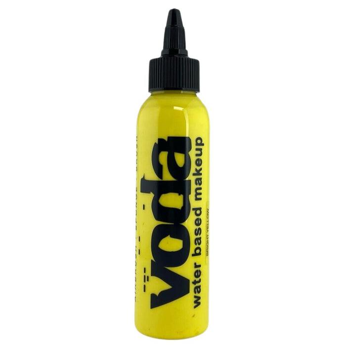 European Body Art | VODA (VIBE) Water Based Airbrush Body Paint - Standard (Bright Electric) Yellow - 4oz