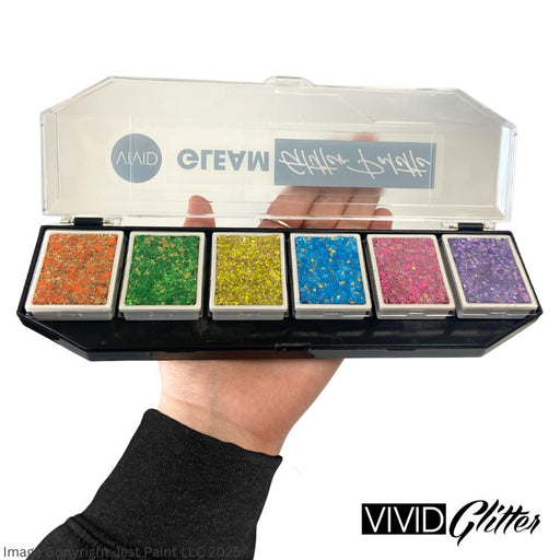 VIVID Glitter | GLEAM Glitter Cream |  BRILLIANT  - 6 Color PALETTE (48gr)