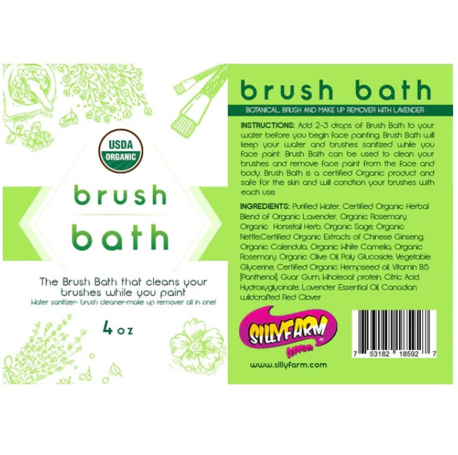 Silly Farm Supplies | Brush Soap - BRUSH BATH with Spray Cap - 4oz