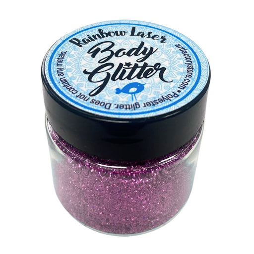 Art Factory | Rainbow Laser Body Glitter - Bubblegum Pink Rainbow Laser  (1oz Jar)