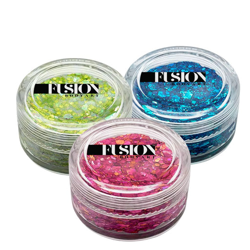 Fusion Body Art Glitter Creams | CUSTOM BUILD BUNDLE - Choose 3 or More 10 mL Jars and Save
