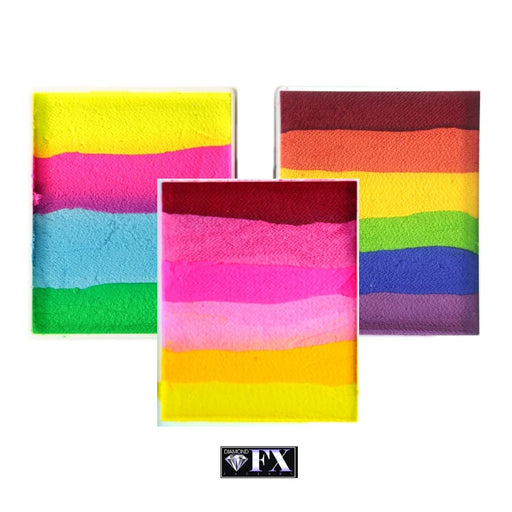 Diamond FX Face Paint and SFX  | CUSTUM BUNDLE - Choose 3 or More Large Rainbow Cakes and Save