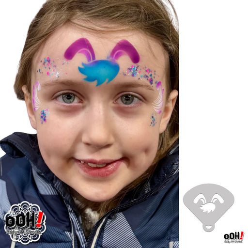 Ooh! Face Painting Stencil | Easter Bunny Ears (M08)