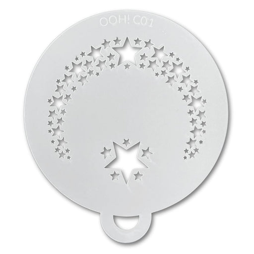 Ooh! Face Painting Stencil | Star Flips (C01)