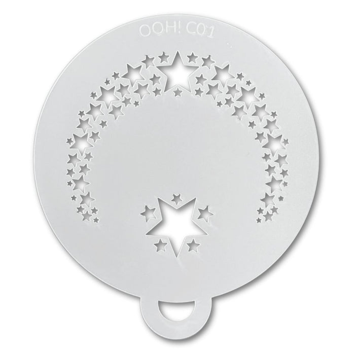 Ooh! Face Painting Stencil | Star Flips (C01)