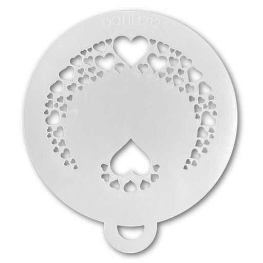 Ooh! Face Painting Stencil | Heart Flips (C02)
