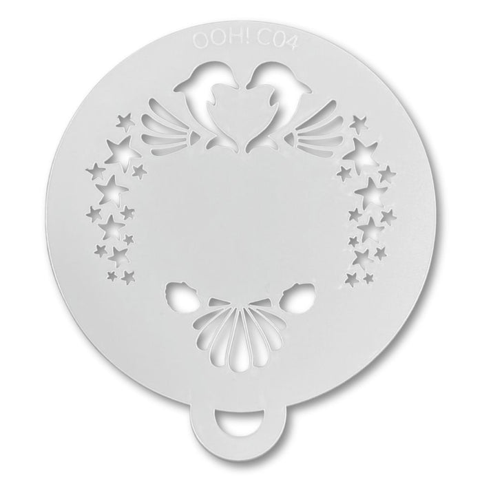 Ooh! Face Painting Stencil | Dolphin Flip (C04)