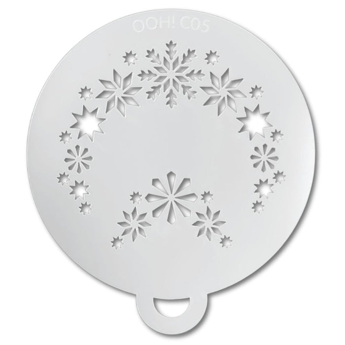 Ooh! Face Painting Stencil | Snowflake Flip #1 (C05)