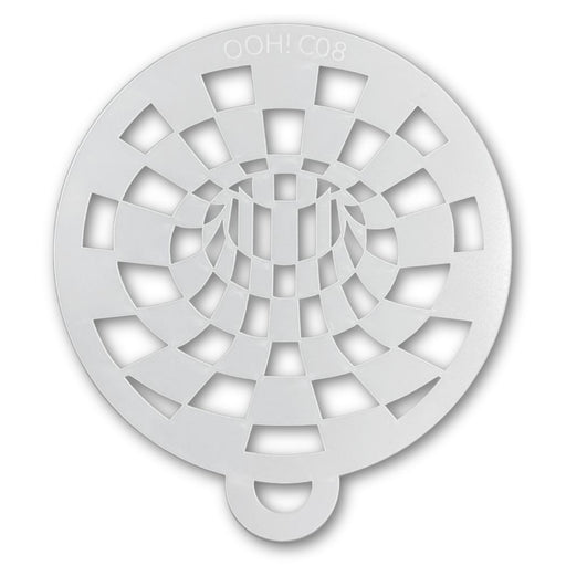 Ooh! Face Painting Stencil | Blocks Optical Illusion (C08)