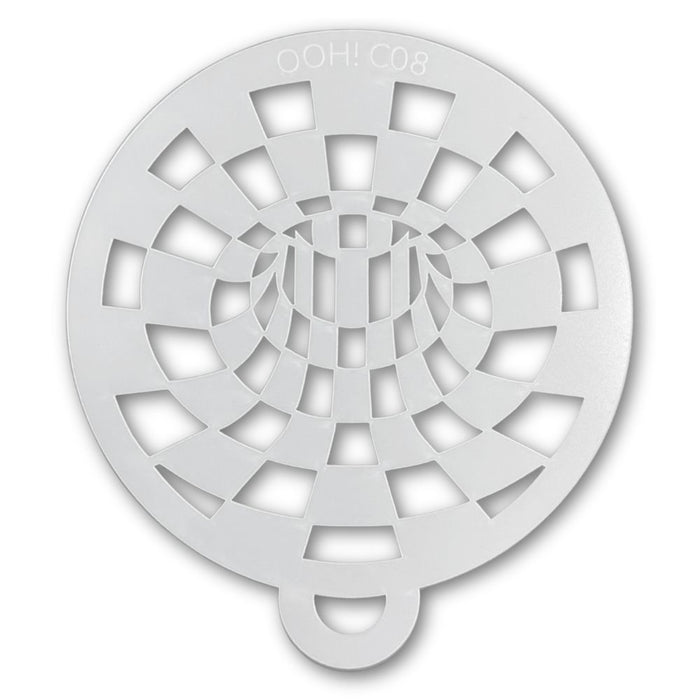 Ooh! Face Painting Stencil | Blocks Optical Illusion (C08)