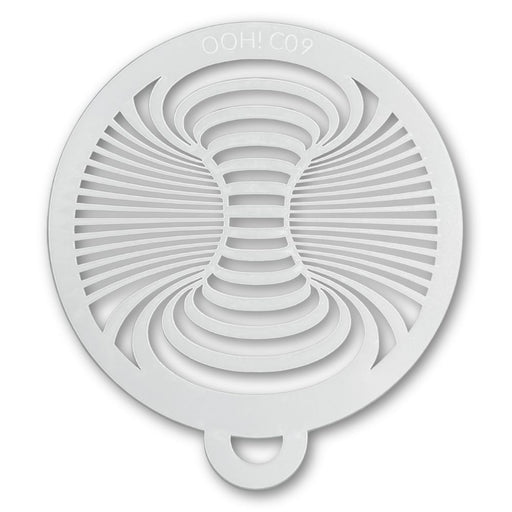 Ooh! Face Painting Stencil | Swirl Optical Illusion (C09) - While Supplies Last!