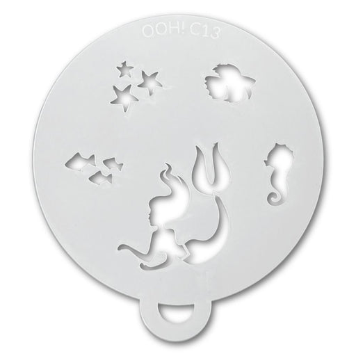 Ooh! Face Painting Stencil | Mermaid Swim Flip (C13)
