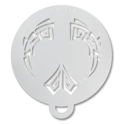 Ooh! Face Painting Stencil | Tribal Flip (C14)