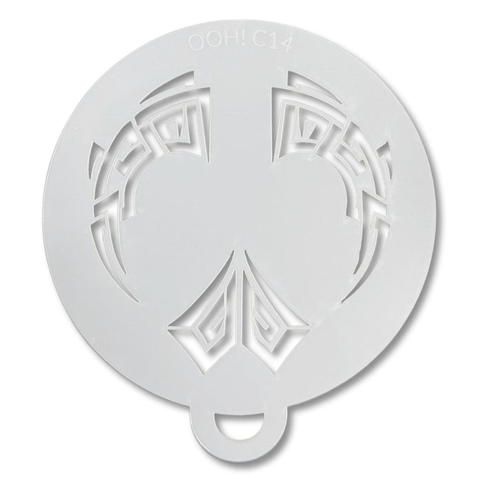 Ooh! Face Painting Stencil | Tribal Flip (C14)