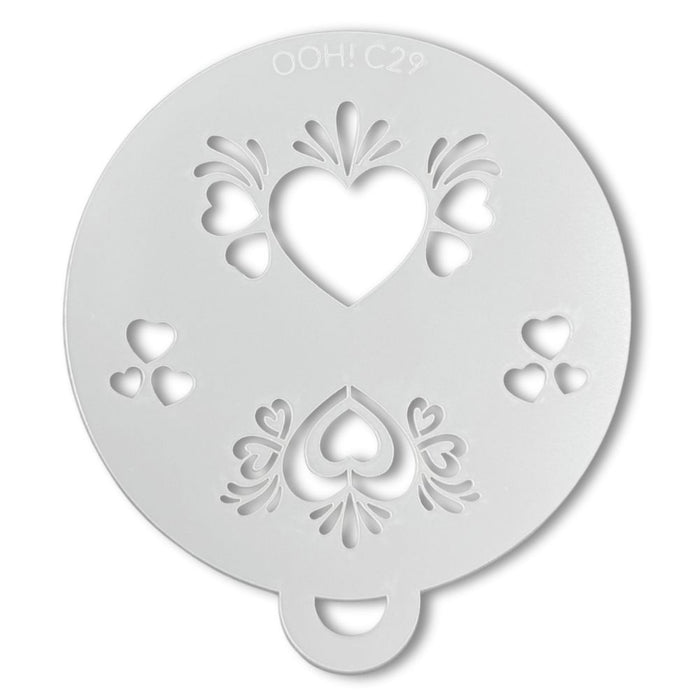 Ooh! Face Painting Stencil | Magic Heart Flips (C29)
