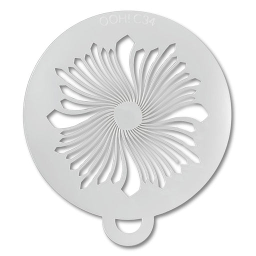 Ooh! Face Painting Stencil | Kabuki Swirl (C34)