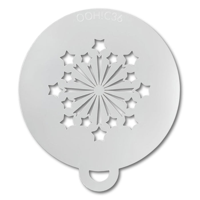 Ooh! Face Painting Stencil | Starry Fireworks Flip (C36)