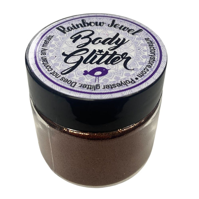 Art Factory | Rainbow Jewel Body Glitter - Chocolate Brown (1oz Jar)