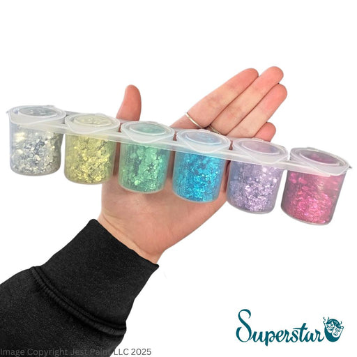 Superstar | Biodegradable Loose Chunky Glitter - BIO Six Pack (90ml)