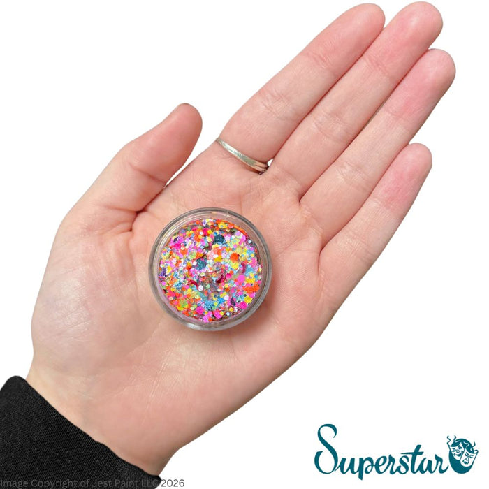 Superstar | Chunky Glitter Cream - Colour Splash (10gr Jar)