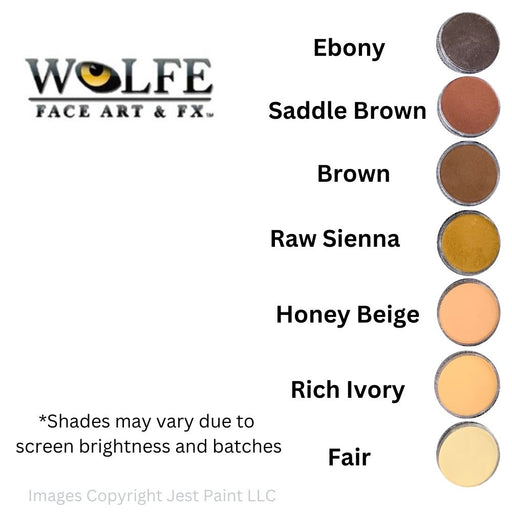 Wolfe FX Face Paint - Essential Ebony (Dark Brown) 30gr (025)