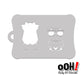 Ooh! Face Painting Stencil | Cool Capybara (T71)