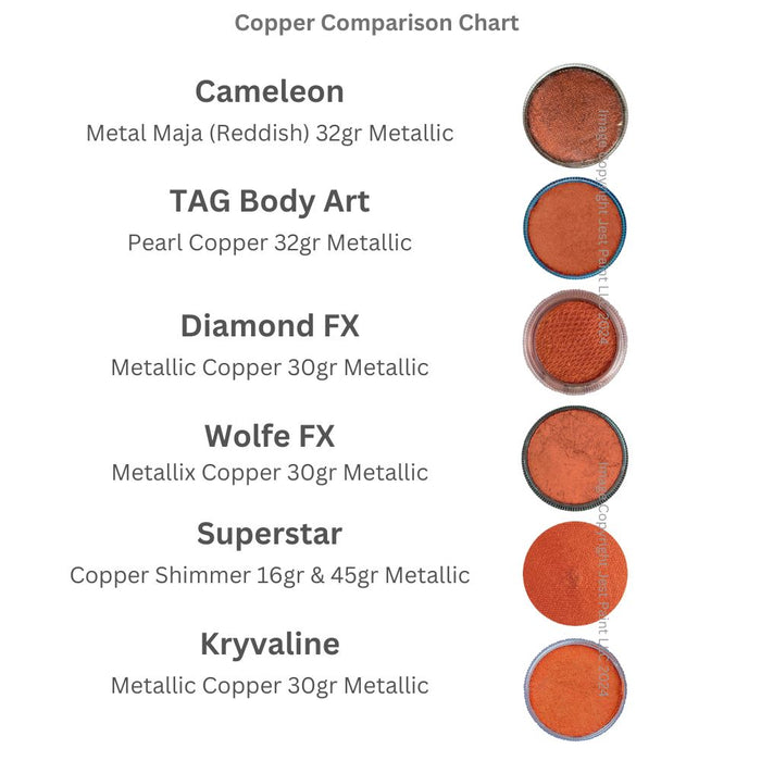 Diamond FX Face Paint - Metallic Copper 30gr