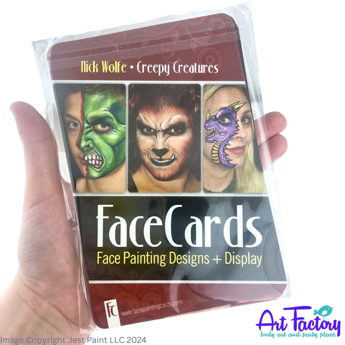 FaceCards  - Nick Wolfe - CREEPY CREATURES - 12 Designs