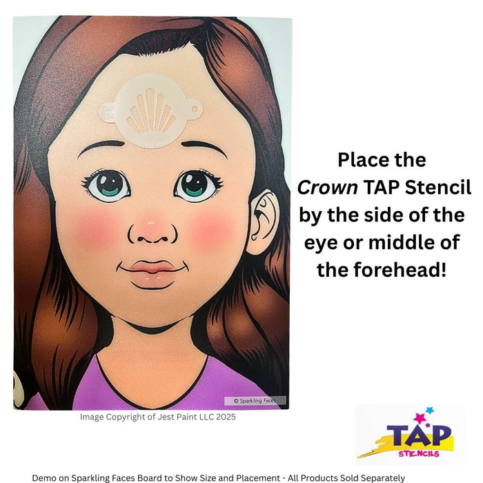 TAP 054 Face Painting Stencil - Crown