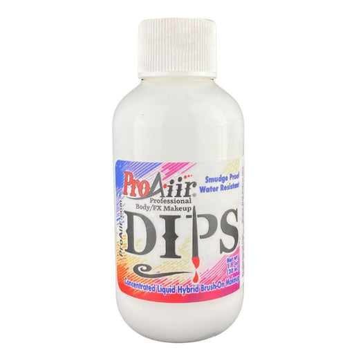 Proaiir | DIPS Water Proof Face Paint - White - 2fl oz  (Flat and Twist Cap)