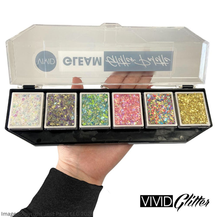 VIVID Glitter | GLEAM Glitter Cream | DREAM  -   6 Color PALETTE (48gr)