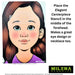 MILENA STENCILS | Face Painting Stencil - (Elegant Centerpiece)  030