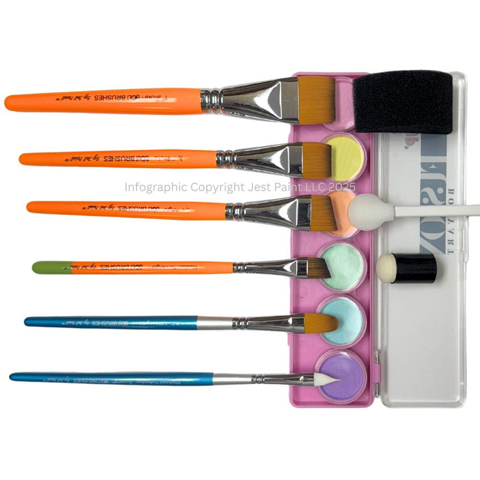 Fusion Body Art  | Lodie Up Face Painting Pink Palette - Elodie's Pastel Delights