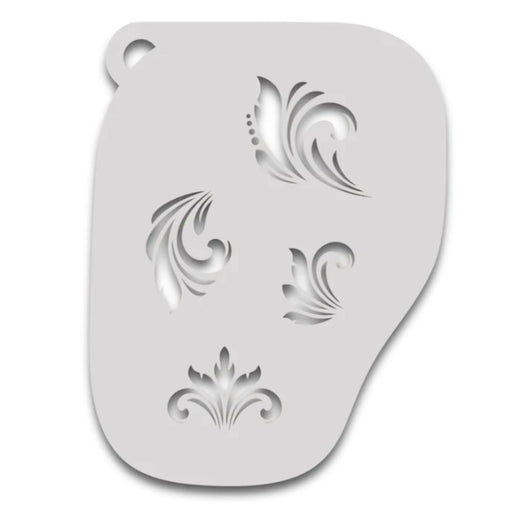 Ooh! Face Painting Stencil | Filigree Brushstrokes (F21)