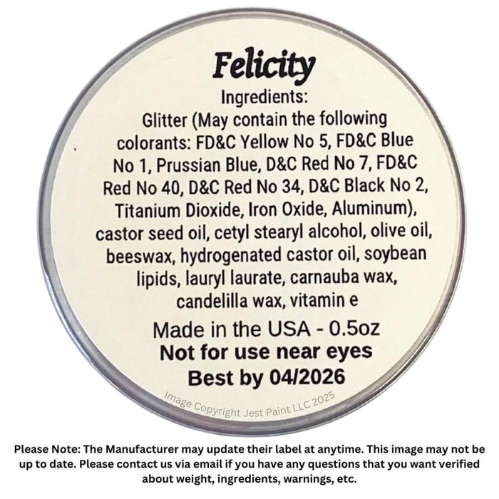 Amerikan Body Art | CHUNKY Glitter Cremes - New Formula - FELICITY - .5oz