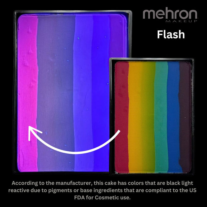 Paradise PRISMA Rainbow Face Paint Cake By Mehron | Flash 50gr