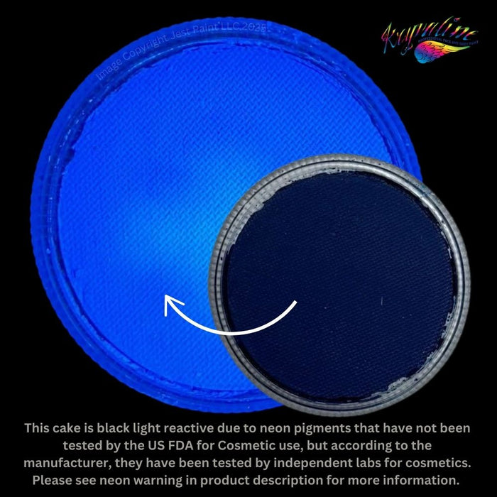 Kryvaline Paint (Creamy line) - Neon Fluorescent Blue 30gr (SFX - Non Cosmetic) - DISCONTINUED