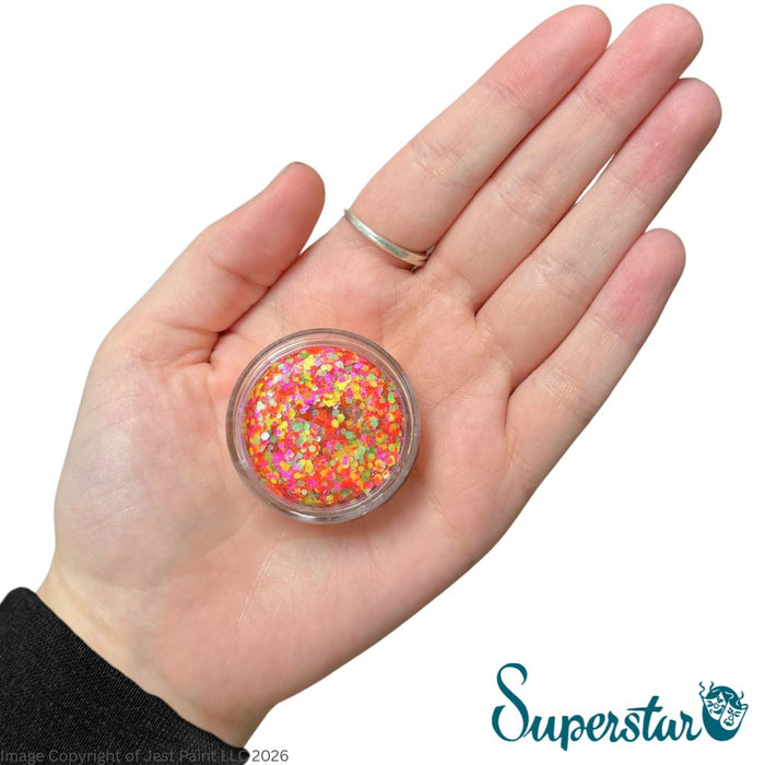 Superstar | Chunky Glitter Cream - Fluor Fantasy (10gr Jar)