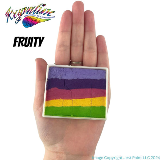 Kryvaline Face Paint Split Cake (Regular Line) - Large Fruity 50gr (Long Strips)