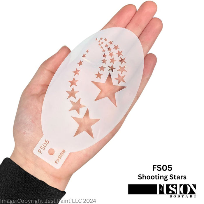 Fusion Body Art | Face Painting Stencil - Shooting Stars FS05