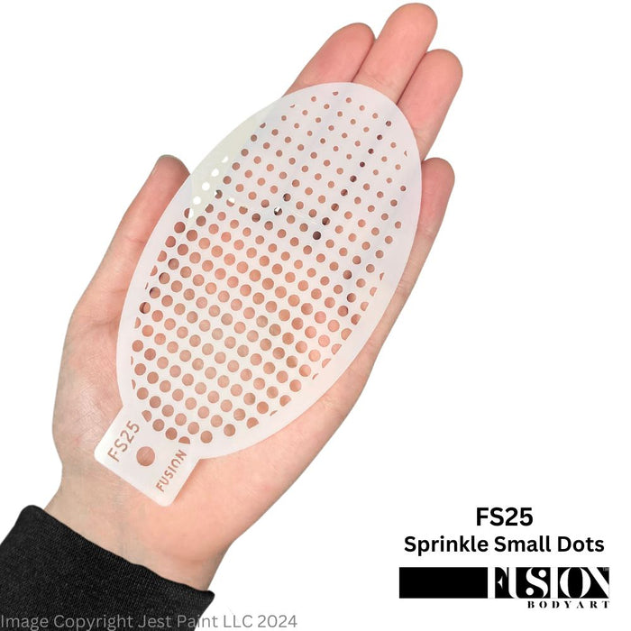 Fusion Body Art | Face Painting Stencil - Sprinkle Small Dots FS25