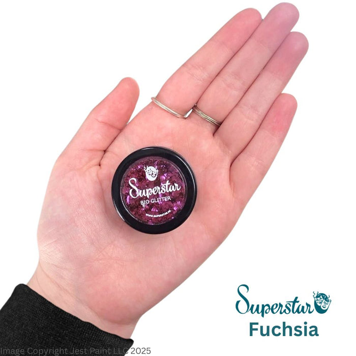 Superstar | Biodegradable Loose Chunky Glitter Mix - Fuchsia (6ml Jar)