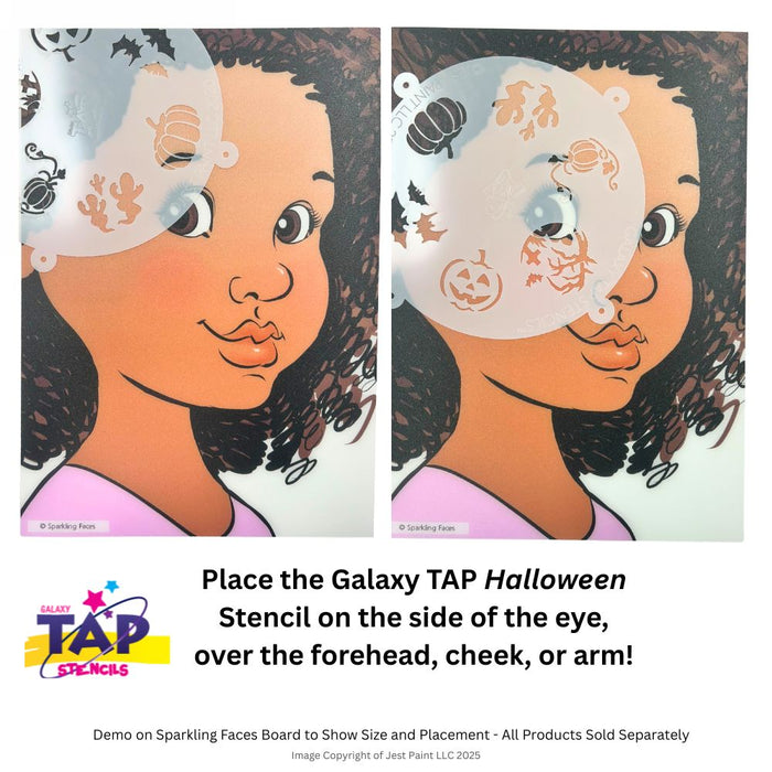 Galaxy TAP Face Painting Stencil - Halloween