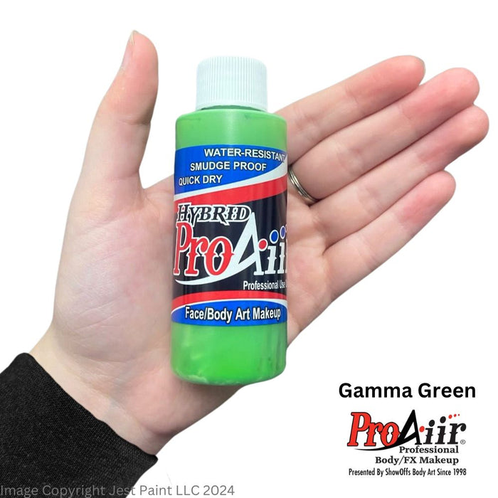 ProAiir ATOMIC Alcohol-Based Hybrid Airbrush Paint 2oz - UV Gamma Green (SFX - Non Cosmetic)