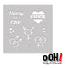 Ooh! Face Painting Stencil | Gay Pride Stencil Block (SB33)