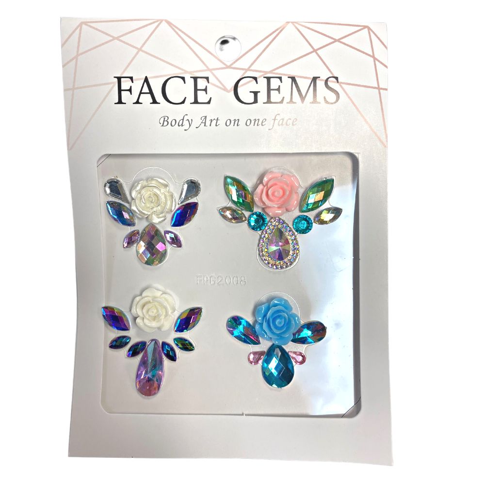 Rhinestone Face Gems Jewels / Festival Party Bling Bling Make Up/ Party  Favor -  Israel
