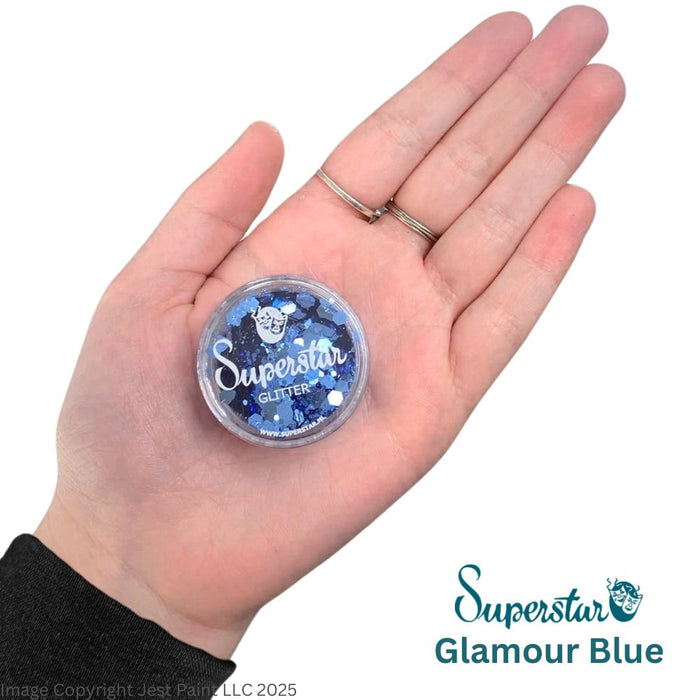 Superstar | Loose Chunky Glitter - Glamour Blue (8ml Jar)